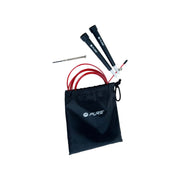 Pure2Improve Speed Rope - Verstelbaar Springtouw Incl. Opbergtasje - ZwartRood - 2,85 m