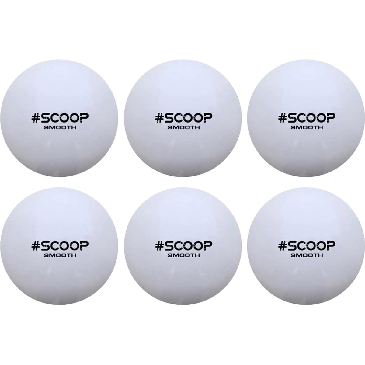 Scoop Astro Hockeybal - Standard - Wit - Set van 6 - Hockeyballen