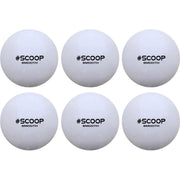 Scoop Astro Hockeybal - Standard - Wit - Set van 6 - Hockeyballen