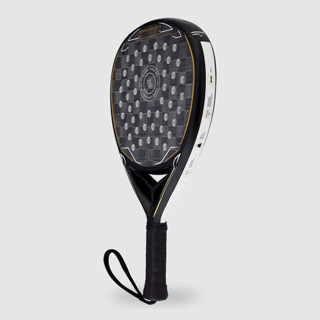 By-VP Padel Racket Diamant Power 1800 II - Zwart, Print