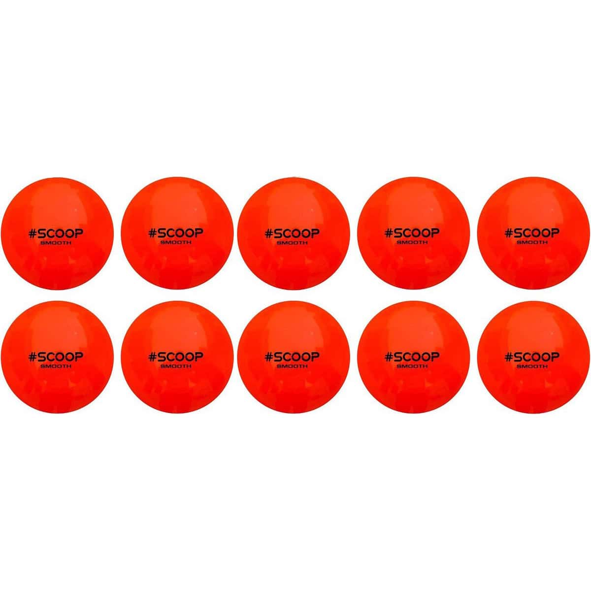 Scoop Astro Hockeybal - Standard - Orange - Set van 10 - Oranje - Hockeyballen