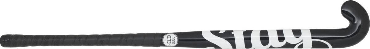 Stag Helix 3000 Hockeystick - M-Bow - 35% Carbon - Senior - Zwart - 37.5 Inch - Zwart, Wit 37.5 Inch