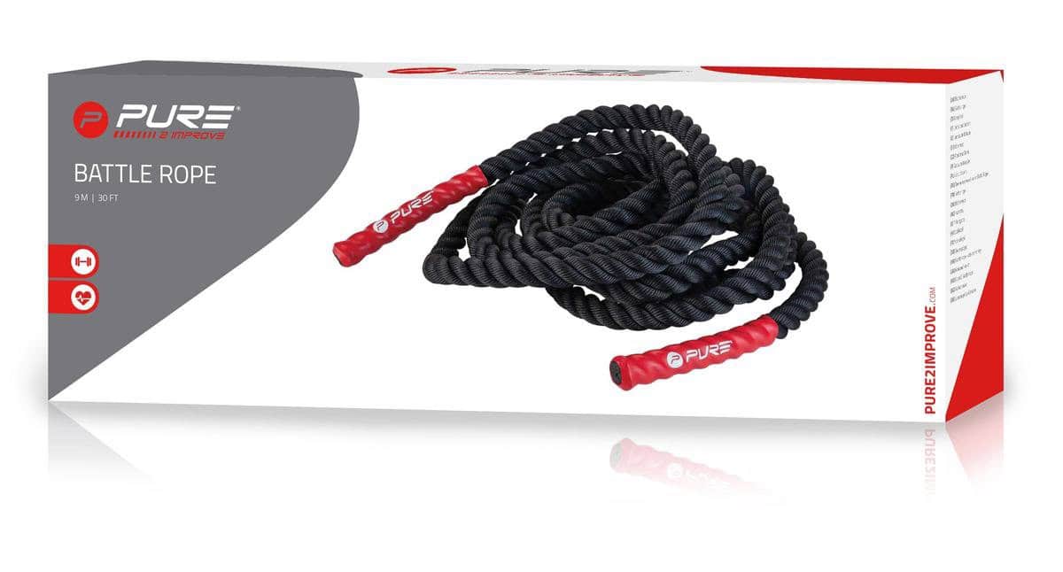 Pure2Improve Battle Rope - Suspension trainer - Zwart
