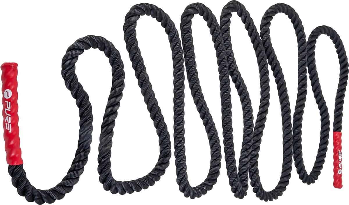 Pure2Improve Battle Rope - Suspension trainer - Zwart