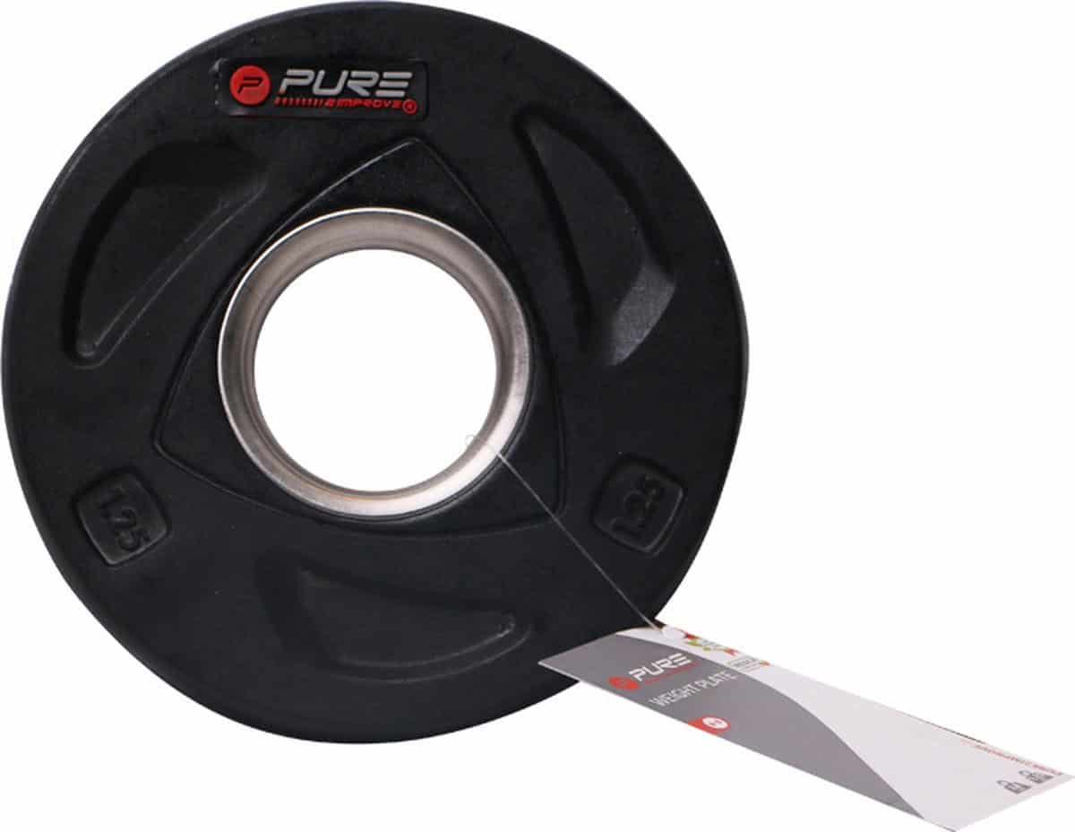 Halterschijf 1.25kg - Ø50mm - Zwart