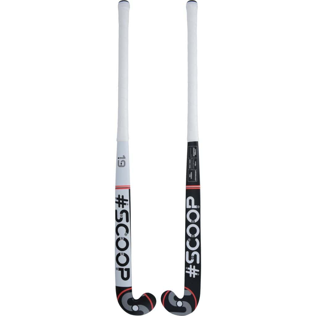 Scoop #19 Hockeystick - M-Bow - 20% Carbon - Senior - Zwart 37,5 inch