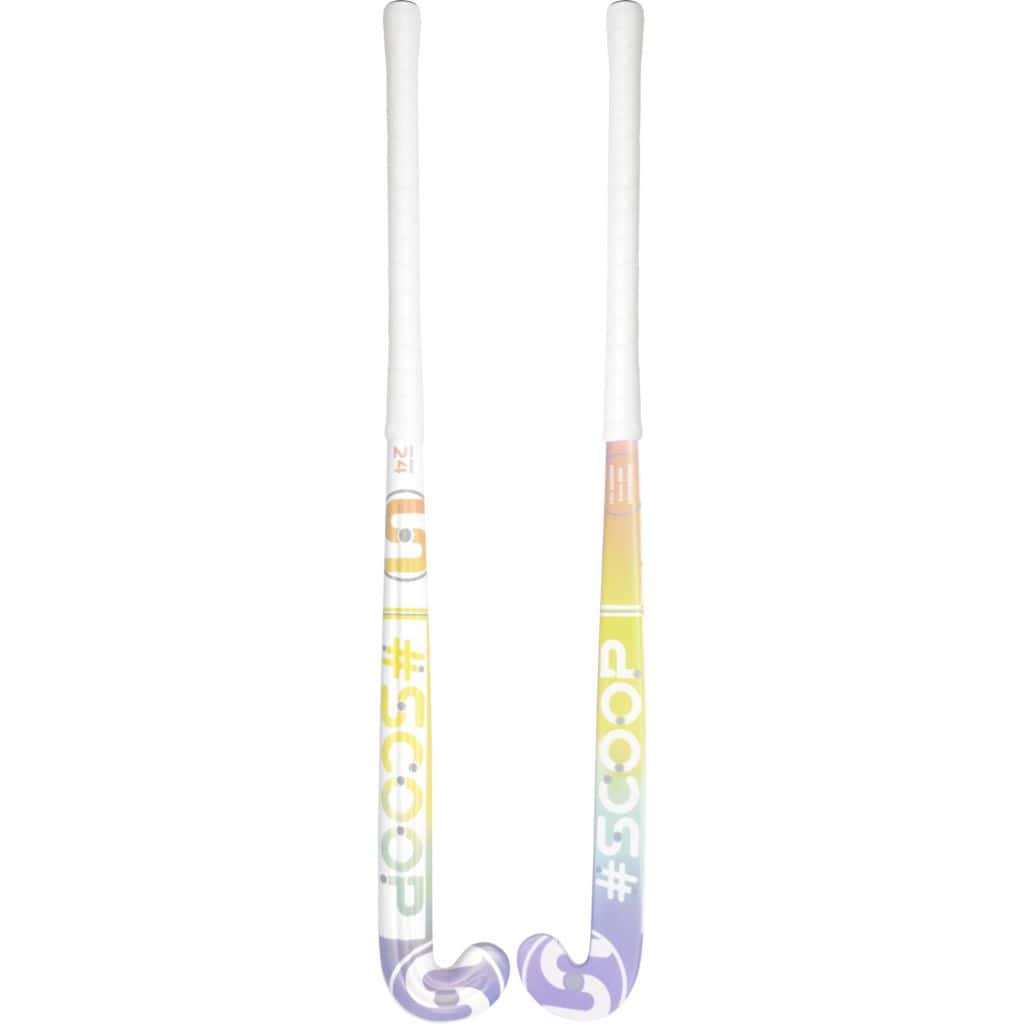 Scoop #4 Hockeystick - M-Bow - 70% Carbon - Senior - Regenboog 36,5 inch