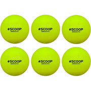 Scoop Astro Hockeybal - Standard - Yellow - Set van 6 - Geel - Hockeyballen