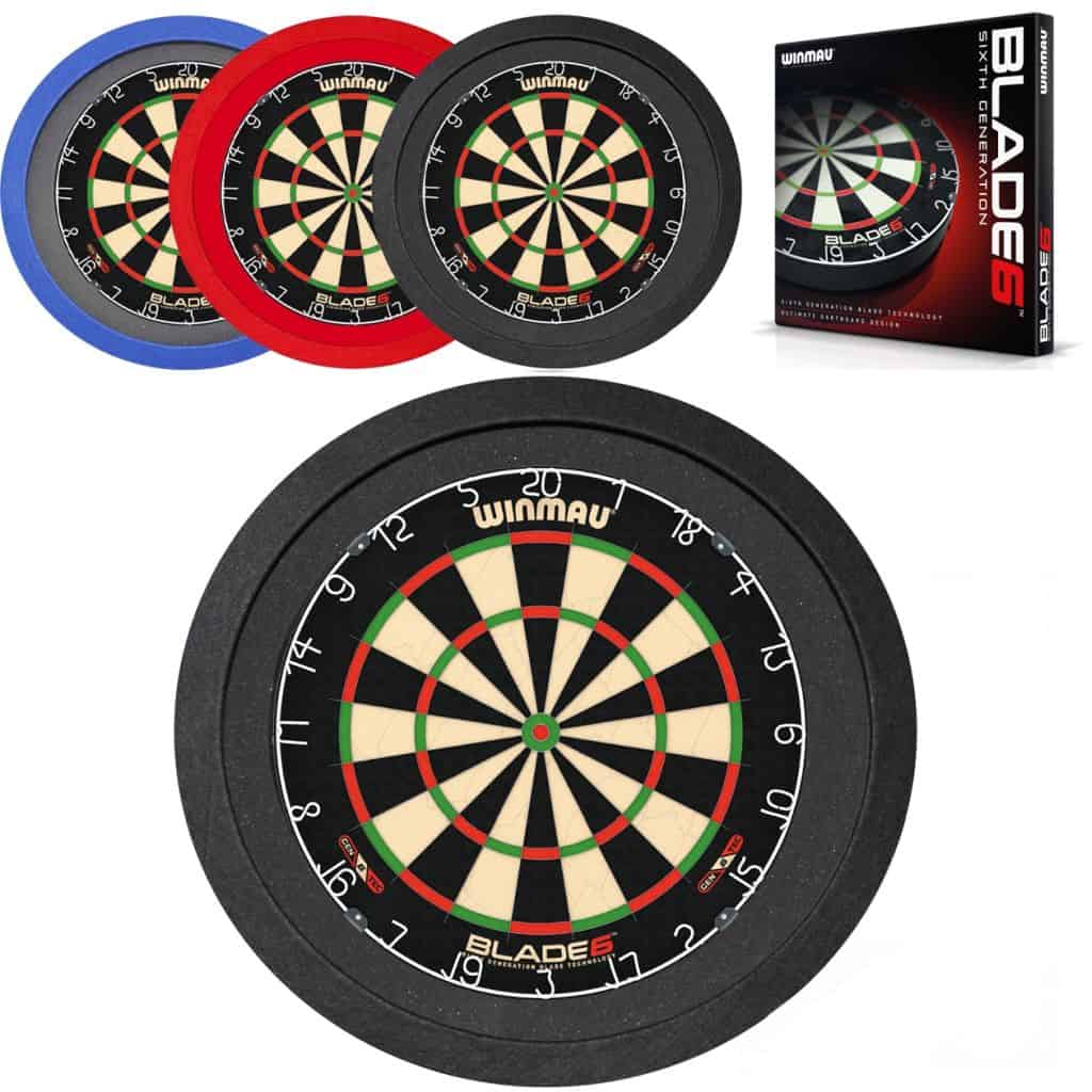 Winmau Blade 6 - TCB X-Ray 3.0 - dartbord verlichting - Blauw