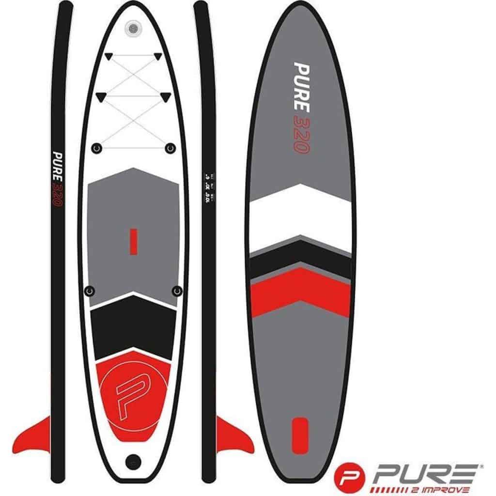 Pure4Fun SUP Board - Opblaasbaar Paddle Board - 320x76x15 cm - Dragon Sports -  - SUP Boards