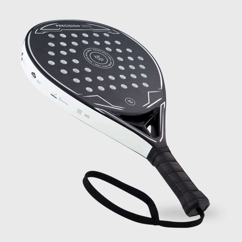 By-VP Padel Racket Druppel Precision 1800 - Zwart, Wit
