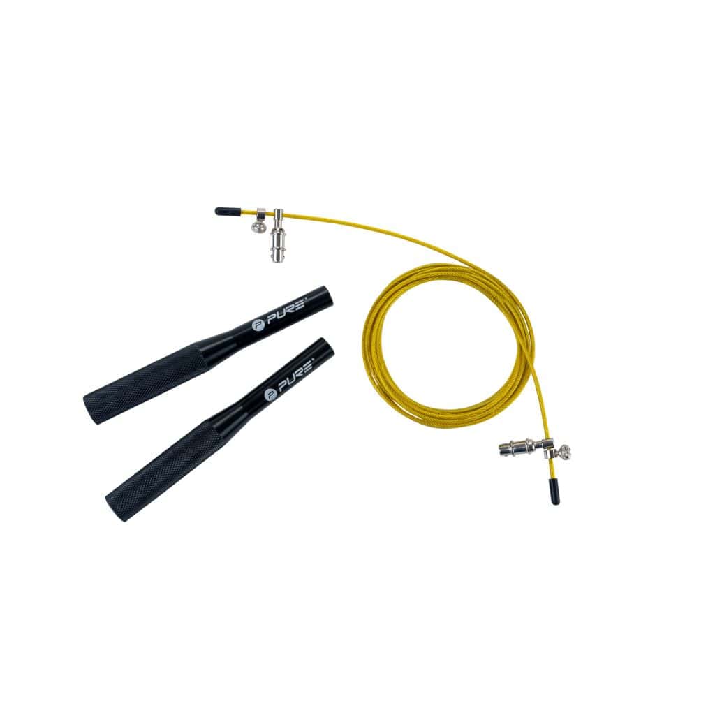 Pure2Improve Verzwaard Springtouw - Set van 3 - GeelRoodZwart - 2,85 m