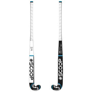 WDN Stick Junior Design 2 - Mid Bow - Indoor Hockeystick - Blue - wit - zwart - blauw 34 inch