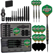 Dragon Darts Bavaria - Dartpijlen - Set van 3 - Darts - 30 Delige set - Dart flights - Dart shafts - Hoge kwaliteit - Groen, ZwartZwart | Groen