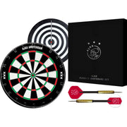 Ajax Flocked Dartbord - Dubbelzijdig - Dartbord met 6 dartpijlen - Dart Flights - Dart Shafts - Darts - Ajax