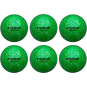 Scoop Astro Hockeybal - Standard - Green Glitter - set van 6 - Groen - Hockeyballen
