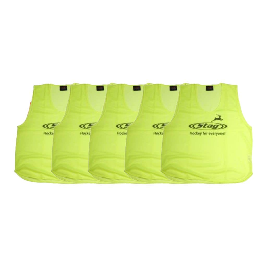 Stag Trainingshesjes - 5 stuks - Geel - Neon geel