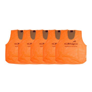 Stag Trainingshesjes - 5 stuks - Dubbelzijdig - Oranje/Zwart - Orange/Black