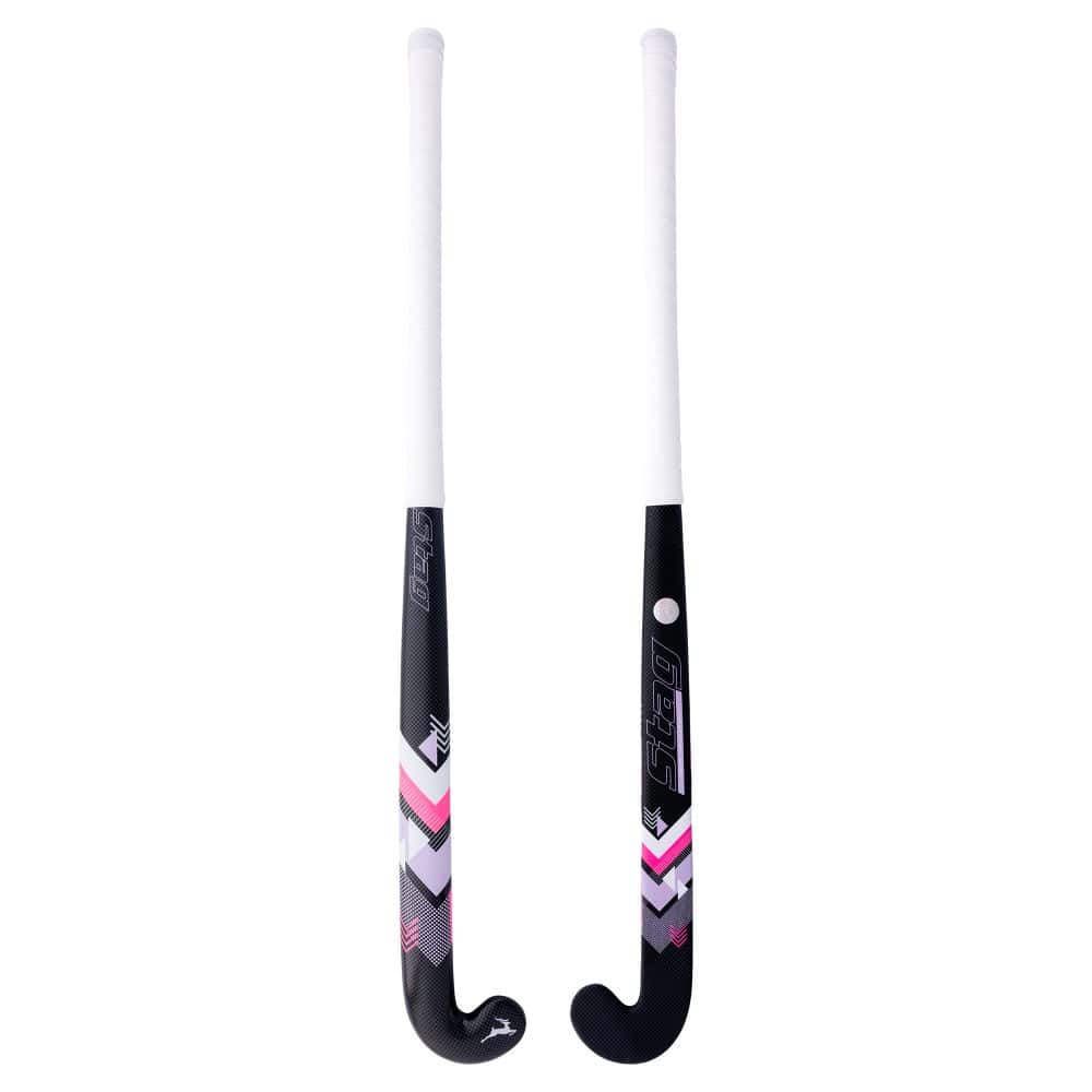 Stag Helix - LowBow - 55% Carbon - Hockeystick Senior -Zwart 38.5 Inch