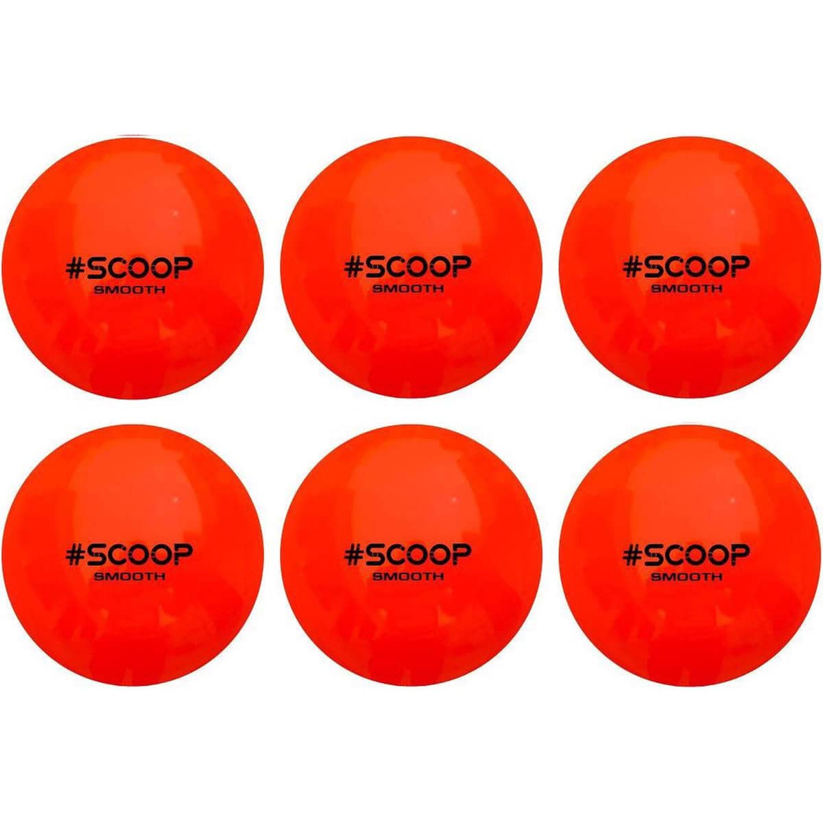 Scoop Astro Hockeybal - Standard - Orange - Set van 6 - Oranje - Hockeyballen