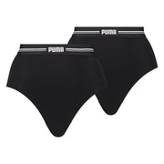 PUMA High Waist Brief Dames Onderbroek - 2-pack - Zwart - M