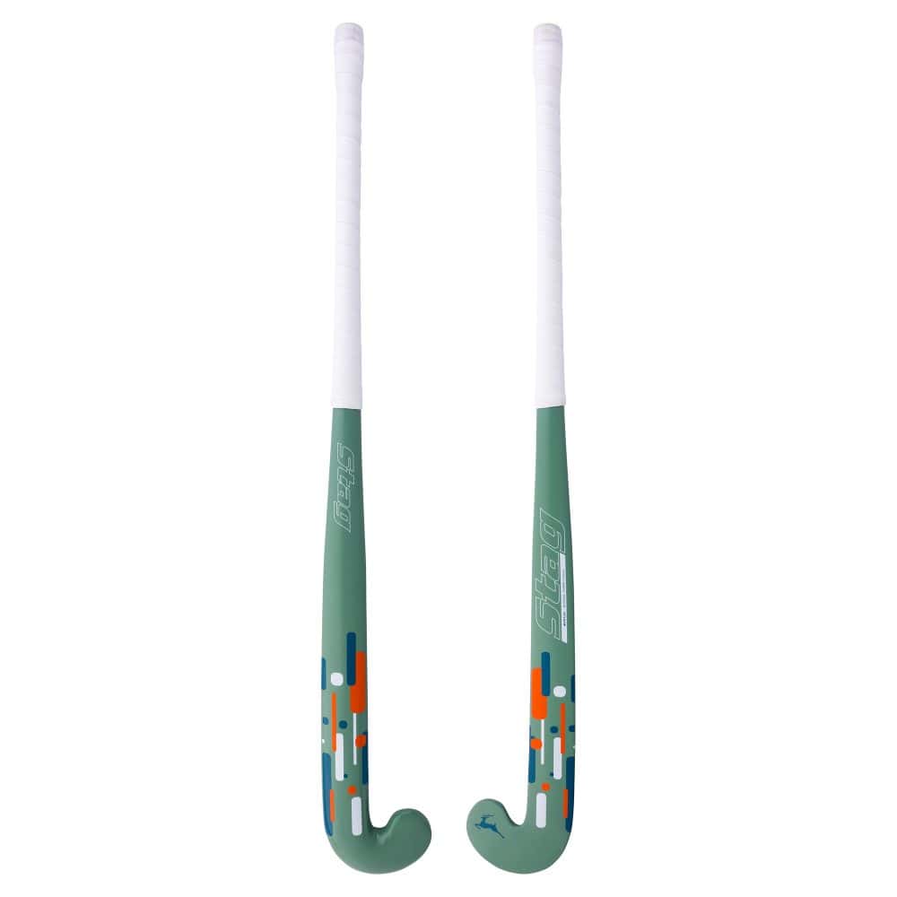 Stag Muntjac - Jr-Bow - 20% Carbon - Hockeystick Junior - Groen | Grijs 35 Inch