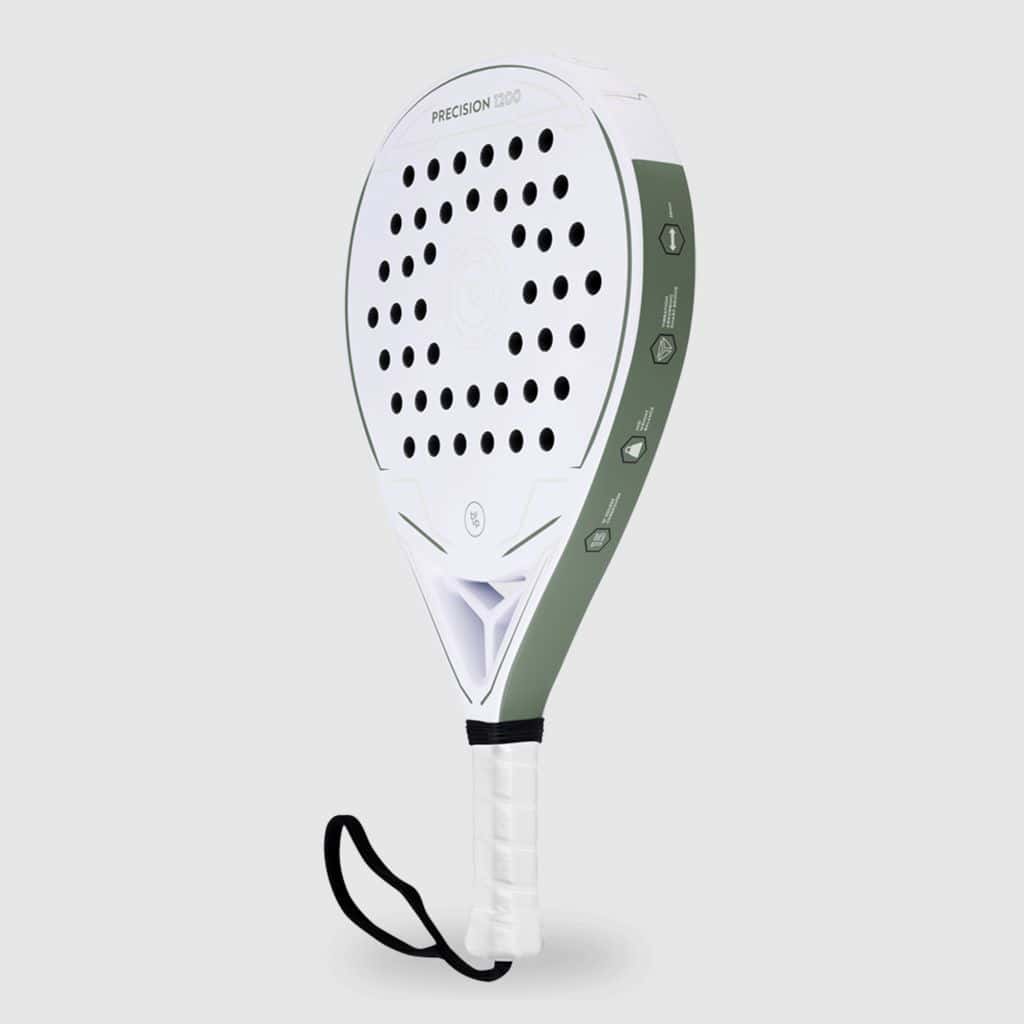 By-VP Padel Racket Druppel Precision 1200 - Wit, Groen