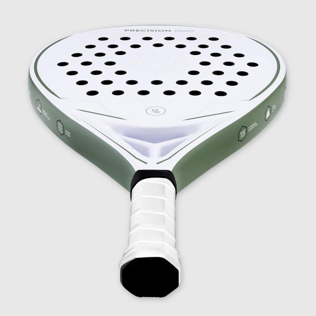 By-VP Padel Racket Druppel Precision 1200 - Wit, Groen