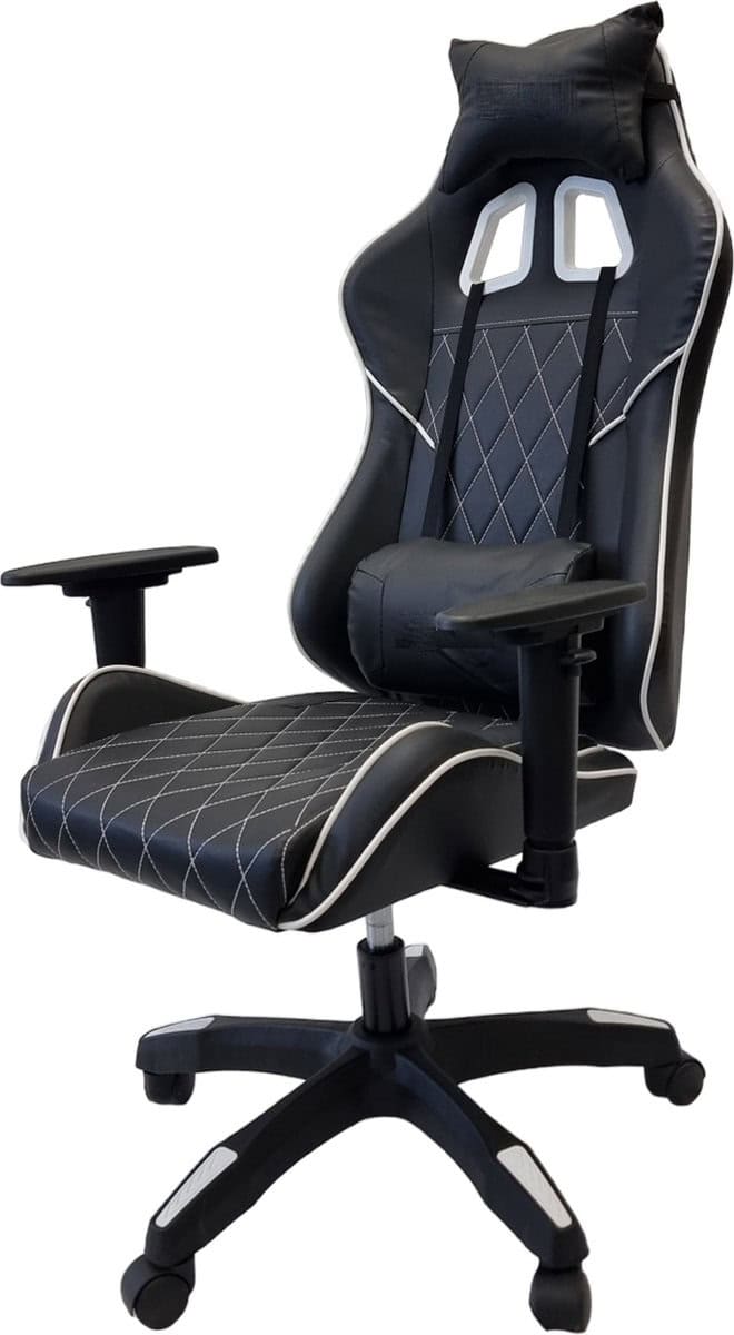Gamestoel - Zwart - Verstelbaar - Ergonomische bureaustoel - Gaming stoel - Game stoel