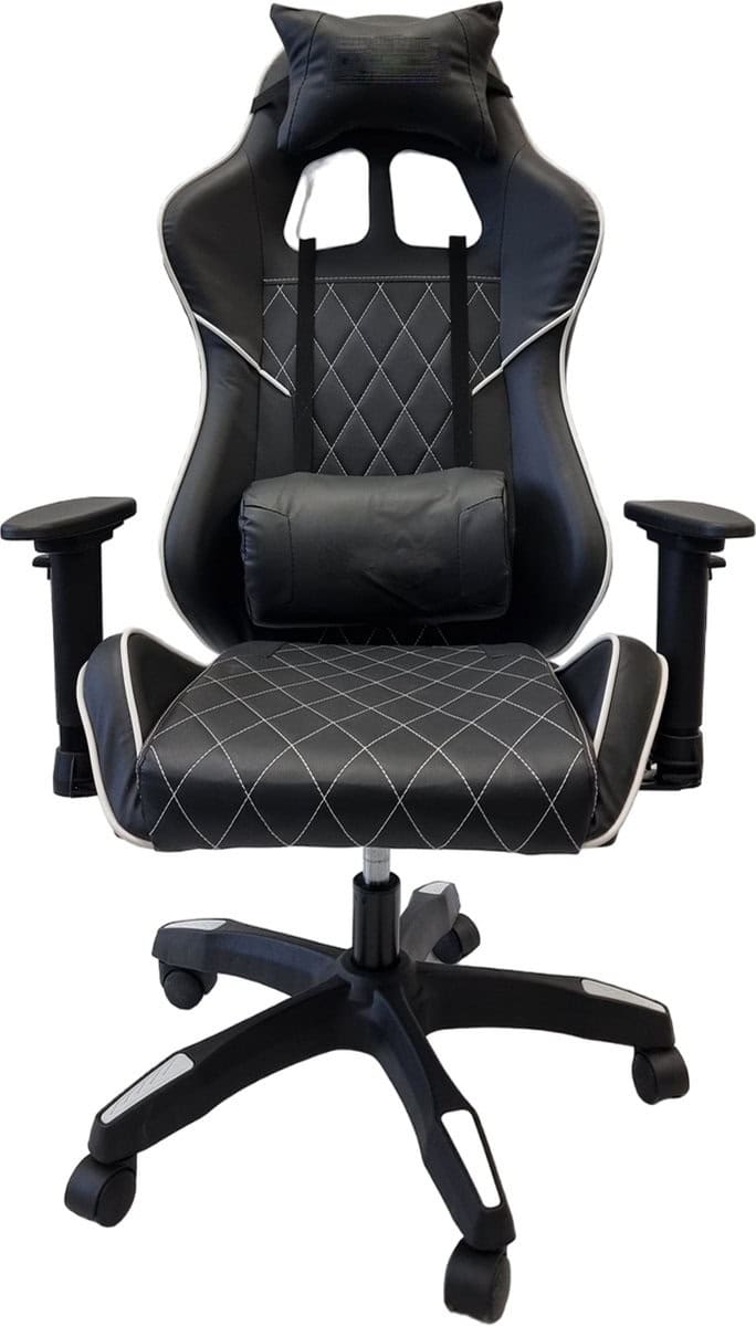 Gamestoel - Zwart - Verstelbaar - Ergonomische bureaustoel - Gaming stoel - Game stoel