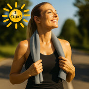 Sorprese Koelhanddoek - 2 Stuks - Grijs
