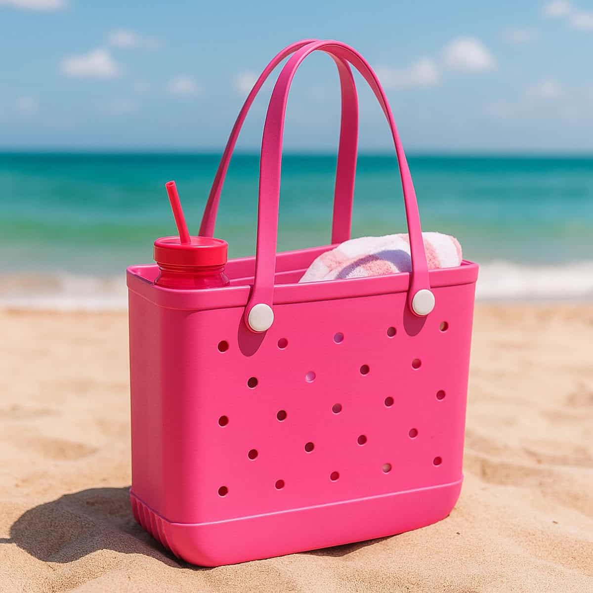 Sorprese Strandtas & Weekendtas - Donkerroze