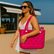 Sorprese Strandtas & Weekendtas XL - Donkerroze