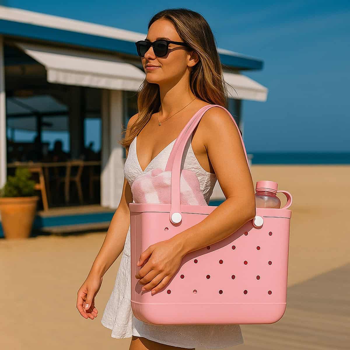 Sorprese Strandtas & Weekendtas XL - Lichtroze