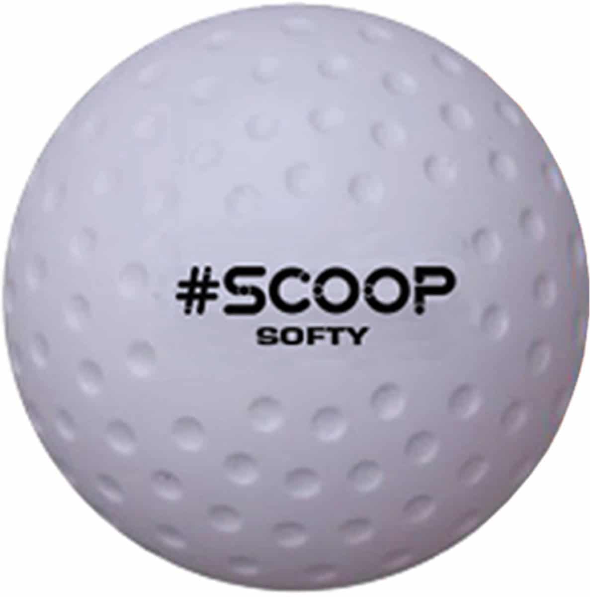 Scoop Softy Hockeybal - Wit - Set van 6 Hockeyballen