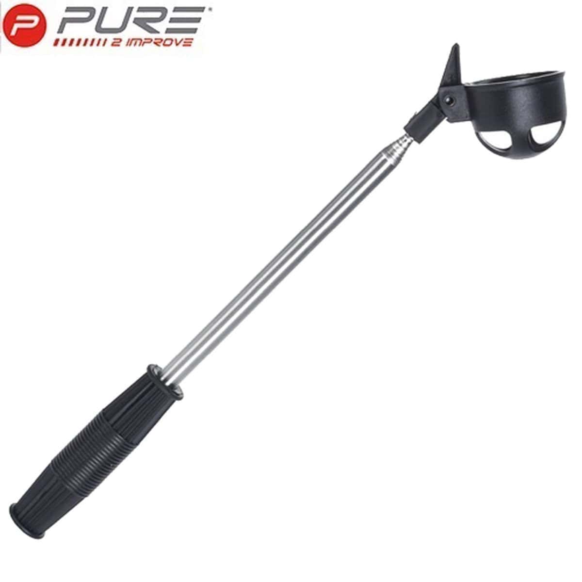 Pure2improve Pocket Size Ball Retriever - Zwart en Chrome