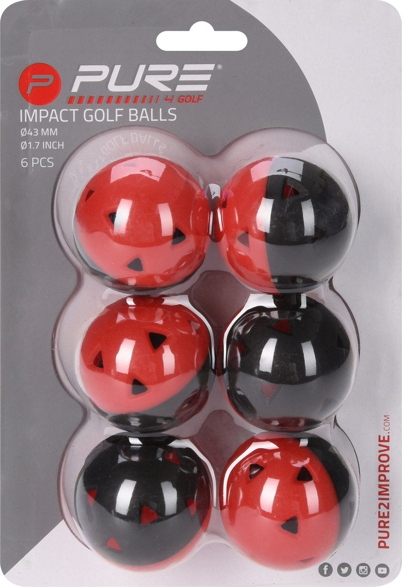 Golfballen - Impact Balls - Set van 6 -