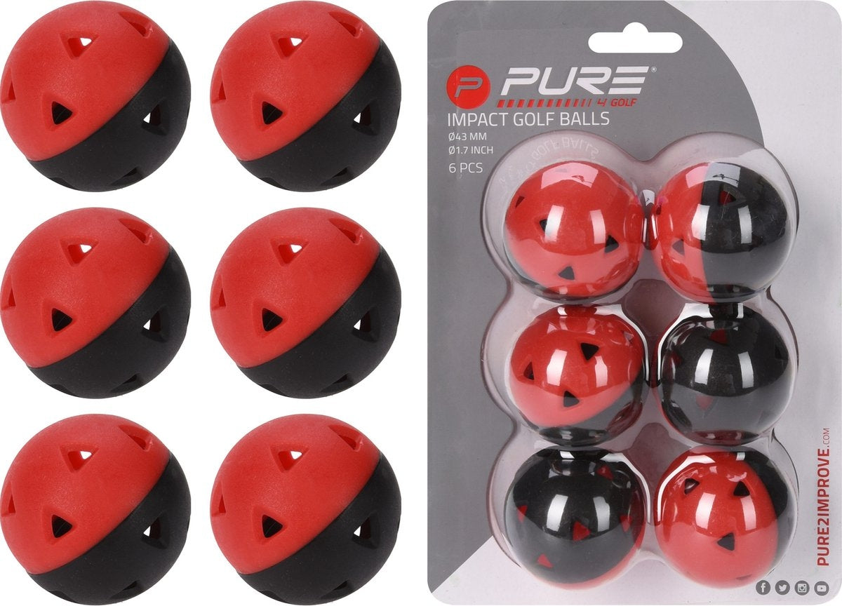 Golfballen - Impact Balls - Set van 6 -