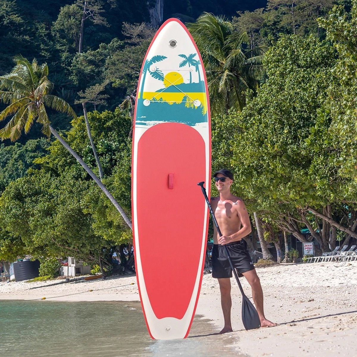 Best Active SUP Board XXL - Opblaasbaar Paddle Board - 335x84x15 cm - Roze - SUP Boards