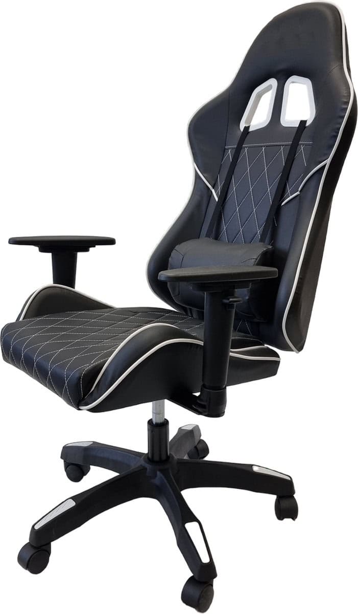 Gamestoel - Zwart - Verstelbaar - Ergonomische bureaustoel - Gaming stoel - Game stoel