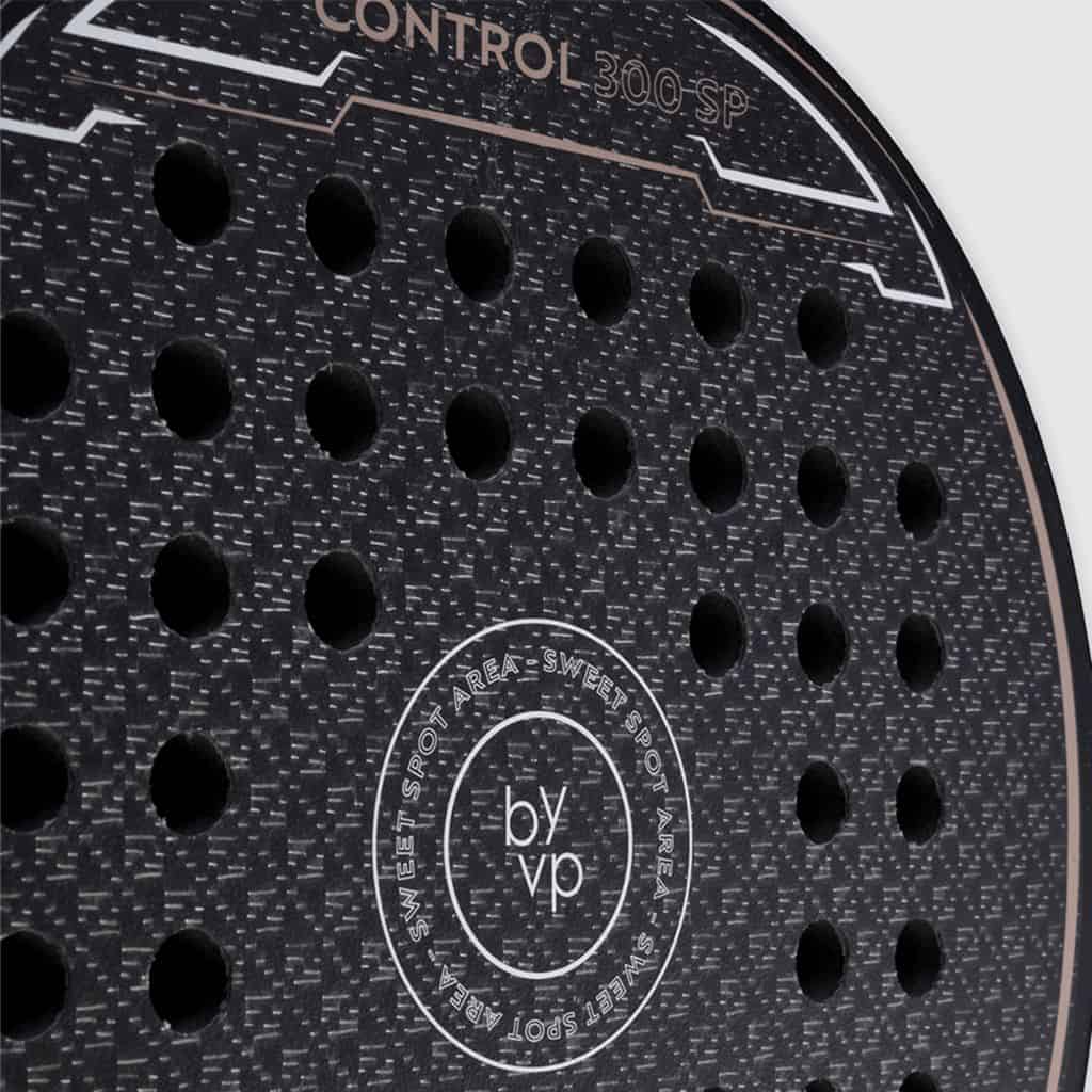 By-VP Padel Racket Rond Control 300 SP - Zwart