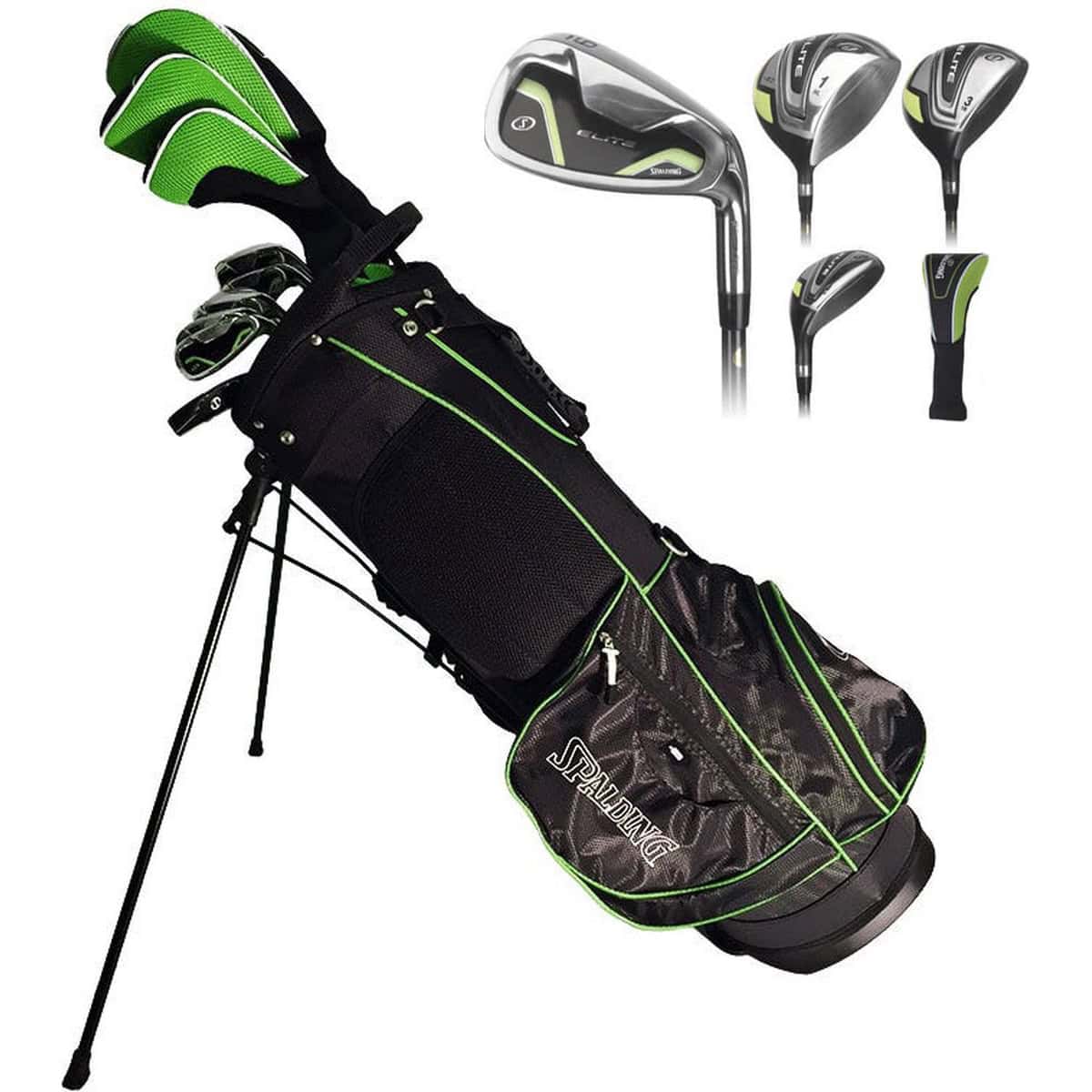 Spalding Volledige Starter Golfset - Heren - Rechtshandig - Graphite Shafts - 14 delige set - Zwart