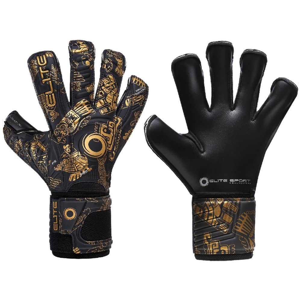 Elite Aztlan 24 - Keepershandschoenen - zwart | goud - 11