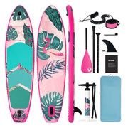 Best Active Tropical SUP Board - Opblaasbaar Paddle Board - 320x83x15 cm - Roze - SUP Boards