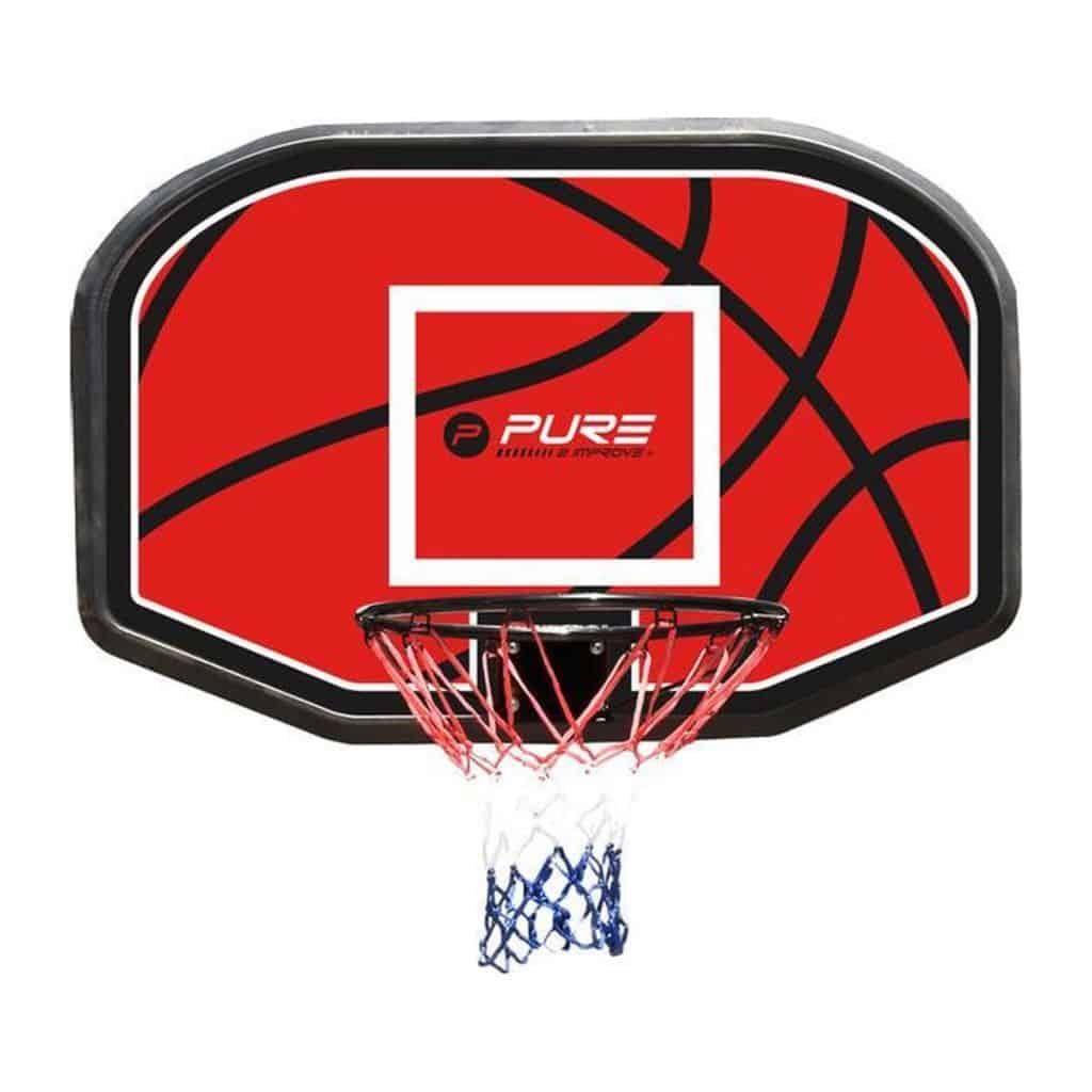 Dragon Sports Elite - Basketbalpaal inclusief basketbal en ballenpomp - 190-340 cm - Rood