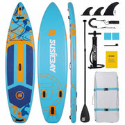 Best Active Big Velocity SUP Board - 335x89x15 cm - Opblaasbaar Paddle Board - Aqua - SUP Boards