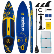 Best Active Big Velocity SUP Board - 335x89x15 cm - Opblaasbaar Paddle Board - Blue - SUP Boards