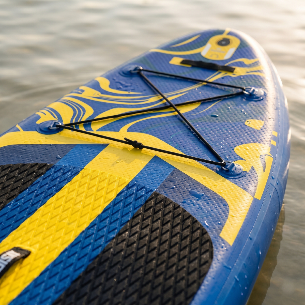 Best Active Big Velocity SUP Board - 335x89x15 cm - Opblaasbaar Paddle Board - Blue - SUP Boards