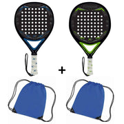 XQMax - 2x Padel Racket - Inclusief 2 Padeltassen - Zwart/groen
