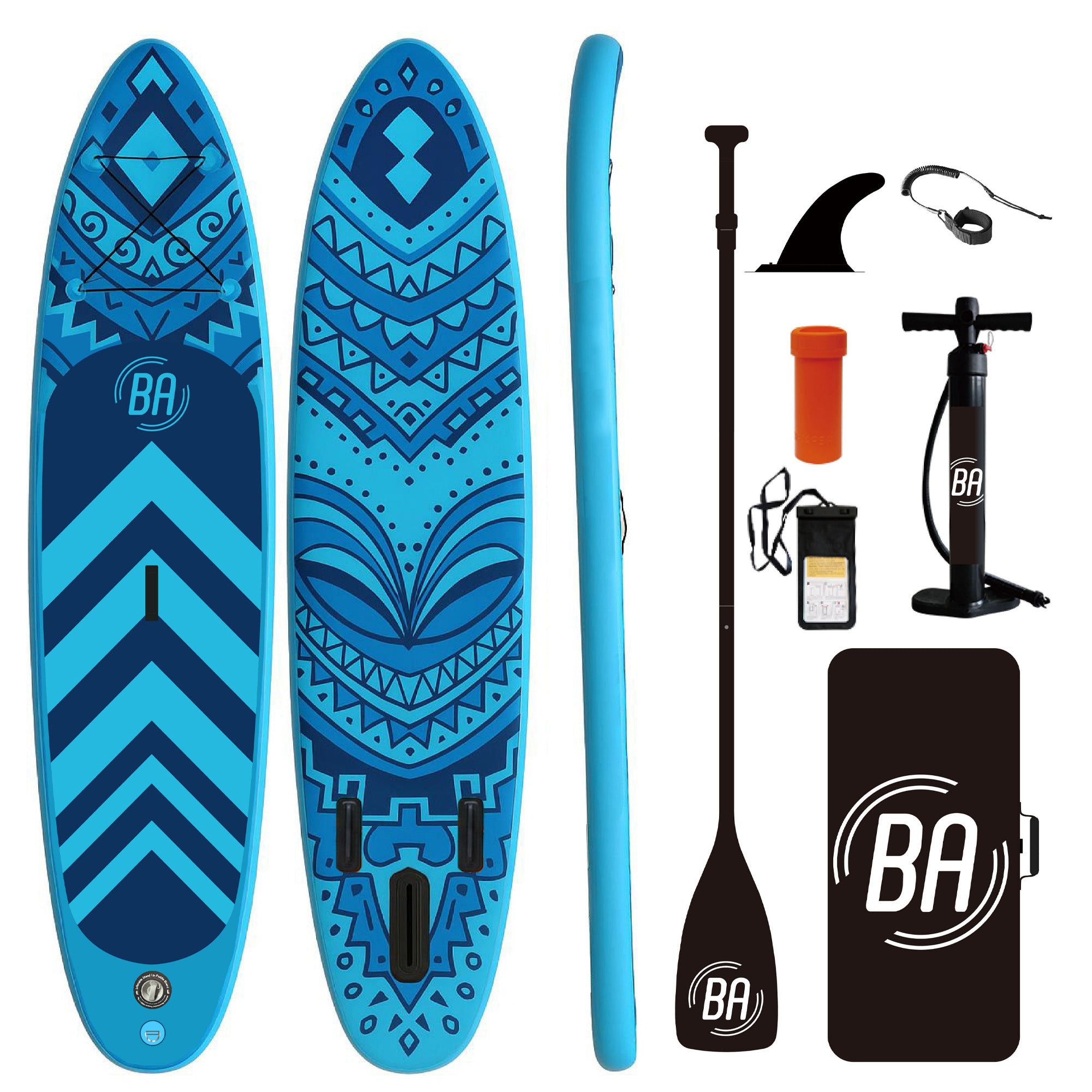 Best Active Kaimana SUP Board - Opblaasbaar Paddle Board - 320x81x15 cm - Blauw - SUP Boards